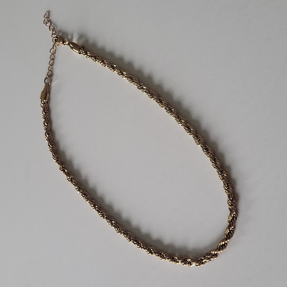 18k Gold Plated 16" Rope Necklace